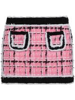 DSQUARED2 minijupe en tweed à design colour block - Rose - thumbnail