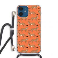 Cheetah: iPhone 12 mini Transparant Hoesje met koord