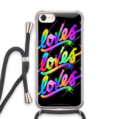 Loves: iPhone 8 Transparant Hoesje met koord