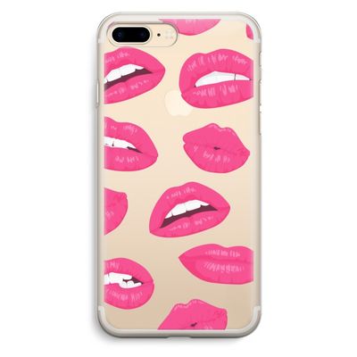 Bite my lip: iPhone 7 Plus Transparant Hoesje