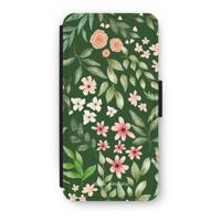Botanical green sweet flower heaven: iPhone 7 Plus Flip Hoesje
