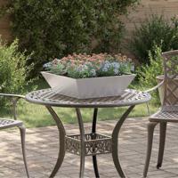 Tuin Kom Plantenbak 5 pcs Zilver 50 x 50 x 15 cm