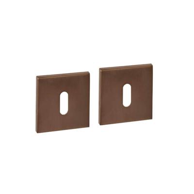 Intersteel Set van 2 sleutelrozettenTira vierkant brons 53x53mm - 1343.103086