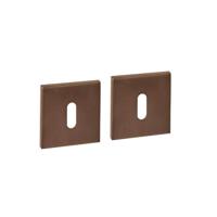 Intersteel Set van 2 sleutelrozettenTira vierkant brons 53x53mm - 1343.103086