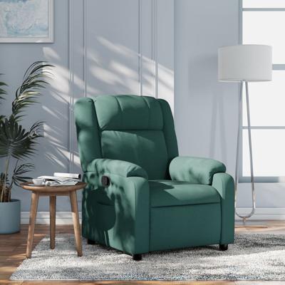 Relaxfauteuil donkergroene stof