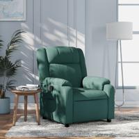 Relaxfauteuil donkergroene stof