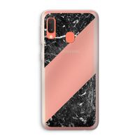 Zwart marmer: Samsung Galaxy A20e Transparant Hoesje Zwart marmer: Samsung Galaxy A20e Transparant Hoesje