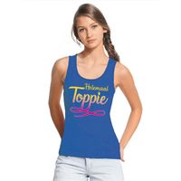 Blauw Helemaal Toppie mouwloos shirt dames