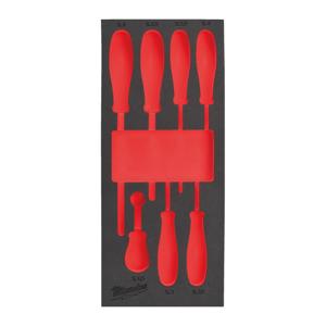 Milwaukee Empty 7 pc Screwdriver SL Set Foam Insert Lege Foam Inlay schroevendraaier SL Set (7 delig) - 4932493673