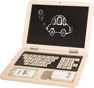 Tooky Toy Educatief Houten Speelgoed Laptop 58 delig