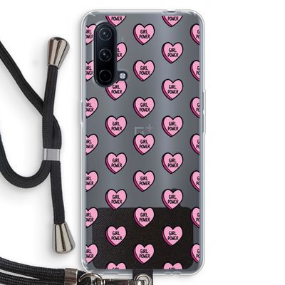 GIRL POWER: OnePlus Nord CE 5G Transparant Hoesje met koord