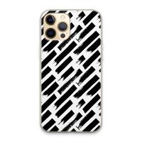 Zwarte vegen: iPhone 13 Pro Max Transparant Hoesje