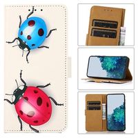 Glam Series Motorola Moto E20/E30/E40 Portemonnee Hoesje - Lieveheersbeestjes