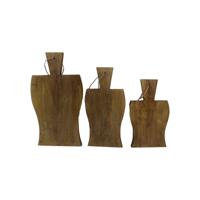 Snijplanken Set van 3 - 40x22x2/34x17x2/29x17x2 - Mangohout