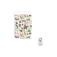 House Of Products Cadeauzakjes - jungle - creme - 12x19cm - 200st