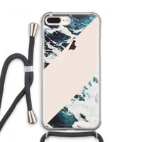 Golven: iPhone 7 PLUS Transparant Hoesje met koord