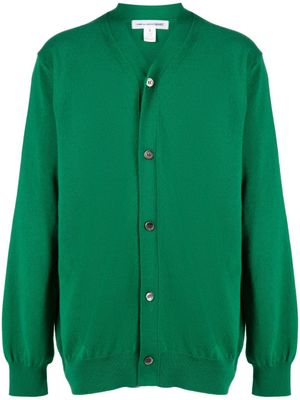Comme Des Garçons Shirt cardigan en laine à col v - Vert