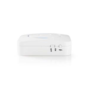 Nedis ALRMMW20WT Zoemer Bewegingsdetector Home Security 8 Ringtones Seint Met Licht En Geluid