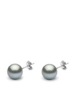 Yoko London puces d'oreilles Classic 11 mm en or blanc 18ct serties de perle de Tahiti - Argent - thumbnail