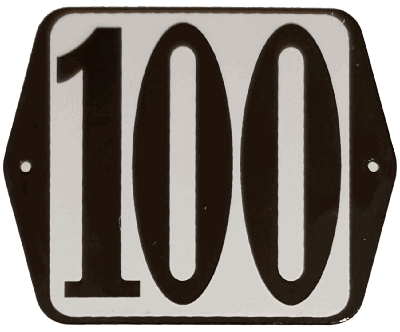 Huisnummer standaard nummer 100 - Warentuin mix