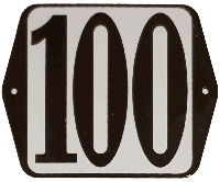 Huisnummer standaard nummer 100 - Warentuin mix