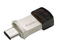 Transcend JetFlash 890 32GB USB flash drive USB Type-A / USB Type-C 3.2 Gen 1 (3.1 Gen 1) Zwart, Zilver - thumbnail