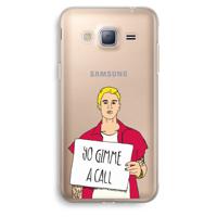 Gimme a call: Samsung Galaxy J3 (2016) Transparant Hoesje