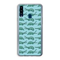 Kroko: Samsung Galaxy A20s Transparant Hoesje