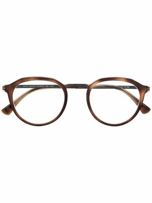 Mykita lunettes de vue Paulson à monture ronde - Marron