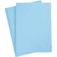Creativ Company Gekleurd karton, a4, vel 210x297 mm, 180 gr, lichtblauw, 20 vel/ 1 doos