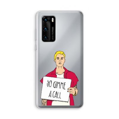 Gimme a call: Huawei P40 Transparant Hoesje