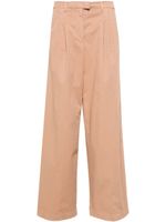 PINKO pantalon en coton à coupe ample - Marron