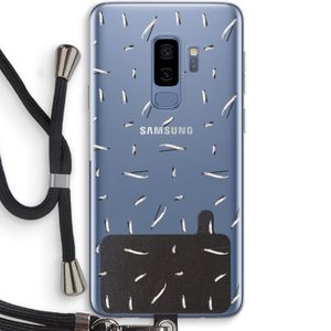 Hipster stripes: Samsung Galaxy S9 Plus Transparant Hoesje met koord