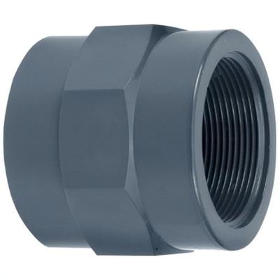 Aquaforte Schroefbus Lijm x Binnendraad 63mm x 2" - Robuust PVC, Waterdichte Vijververbinding