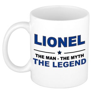 Lionel The man, The myth the legend cadeau koffie mok / thee beker 300 ml