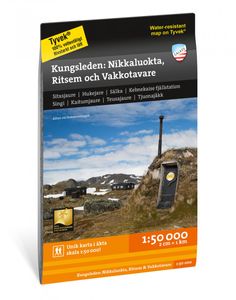 Wandelkaart 2 Fjällkartor 1:50.000 Kungsleden - Nikkaluokta - Ritsem -