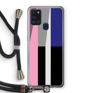 Gestalte 4: Samsung Galaxy A21s Transparant Hoesje met koord
