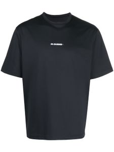 Jil Sander t-shirt à logo imprimé - Noir