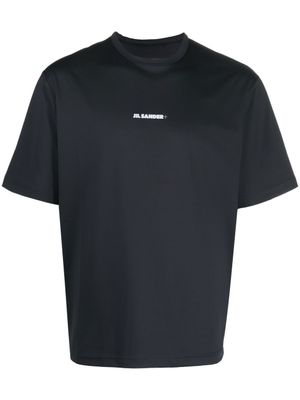 Jil Sander t-shirt à logo imprimé - Noir
