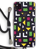 8-bit N°4: Pixel 4a 5G Transparant Hoesje met koord