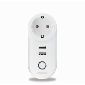 Marmitek Power Si Smart WiFi Stekker met 2x USB - 15A