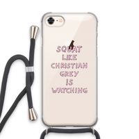 Christian Grey: iPhone 7 Transparant Hoesje met koord