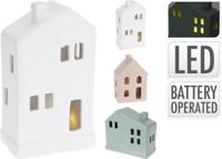 Huis Met Led 13cm 3 Assorti - thumbnail