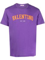 Valentino Garavani t-shirt en coton à logo imprimé - Violet