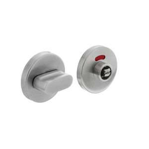 Intersteel WC slot rond met stiftbediening geborsteld RVS