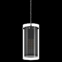 Eglo HanglampPinto Textil 1 zwart met glas - 900341