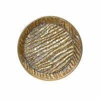 Decoratieschaal IJzer Antiek Goud Ø32cm