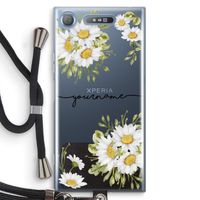 Daisies: Sony Xperia XZ1 Transparant Hoesje met koord Daisies: Sony Xperia XZ1 Transparant Hoesje met koord