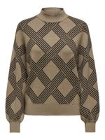 Only Onlanny Ls Jq O-neck Knt 15327635 Trui Cocoa Créme