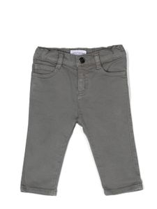 Emporio Armani Kids pantalon chino à coupe droite - Gris